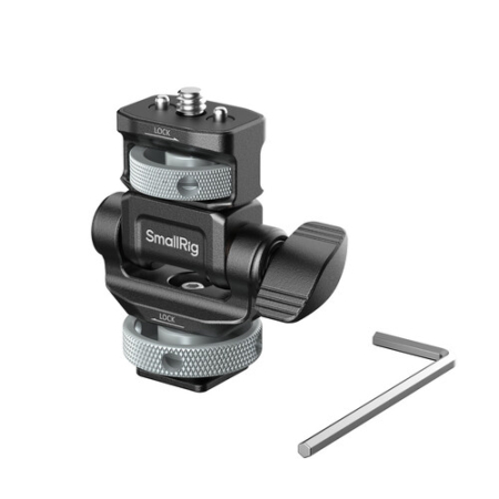 SmallRig 6313 - regulowane mocowanie, uchwyt do monitora do użytku w pionie i poziomie (mocowanie zimna stopka) - zawartość zestawu